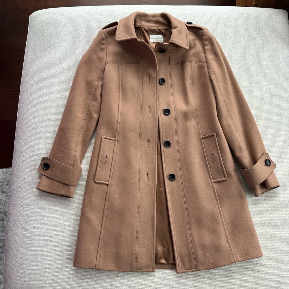 Club Monaco Camel Wool Coat